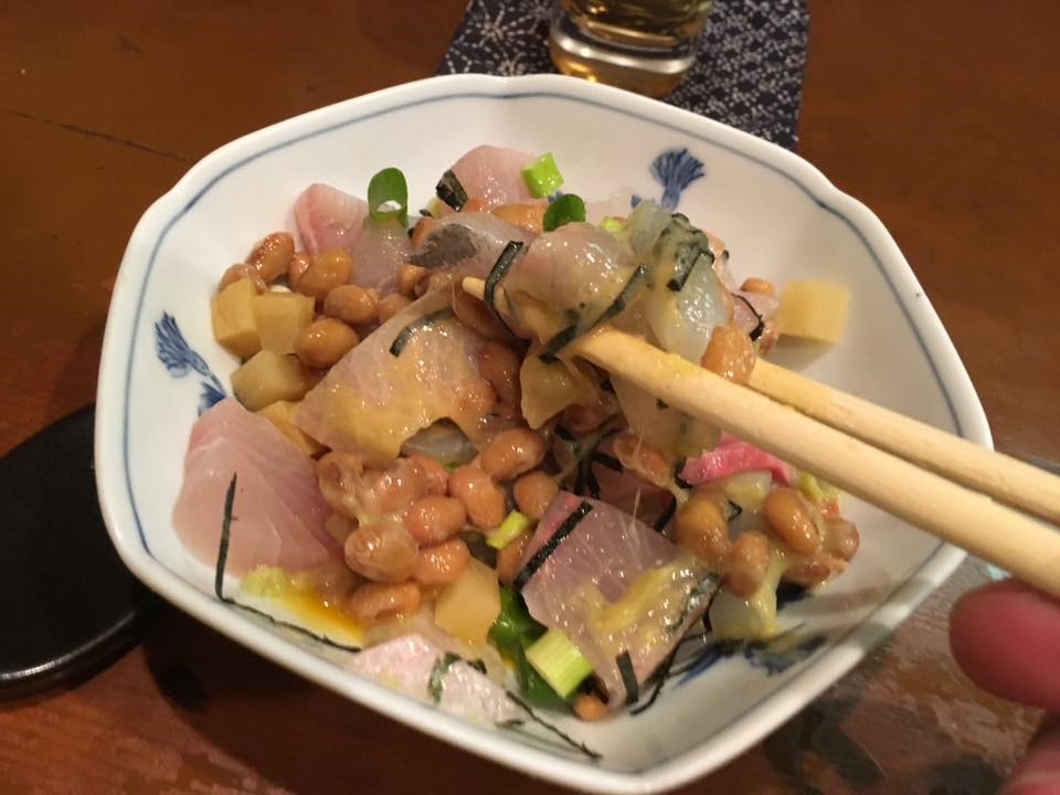福井の納豆料理専門店「葵」の海鮮納豆