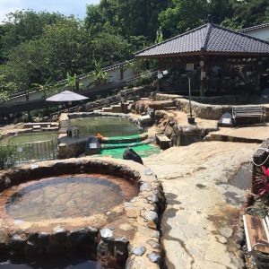 台湾の風景　混浴温泉