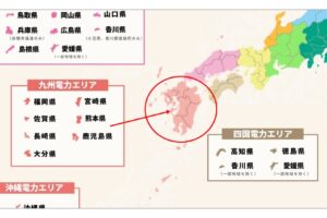 九州電力エリアの地図