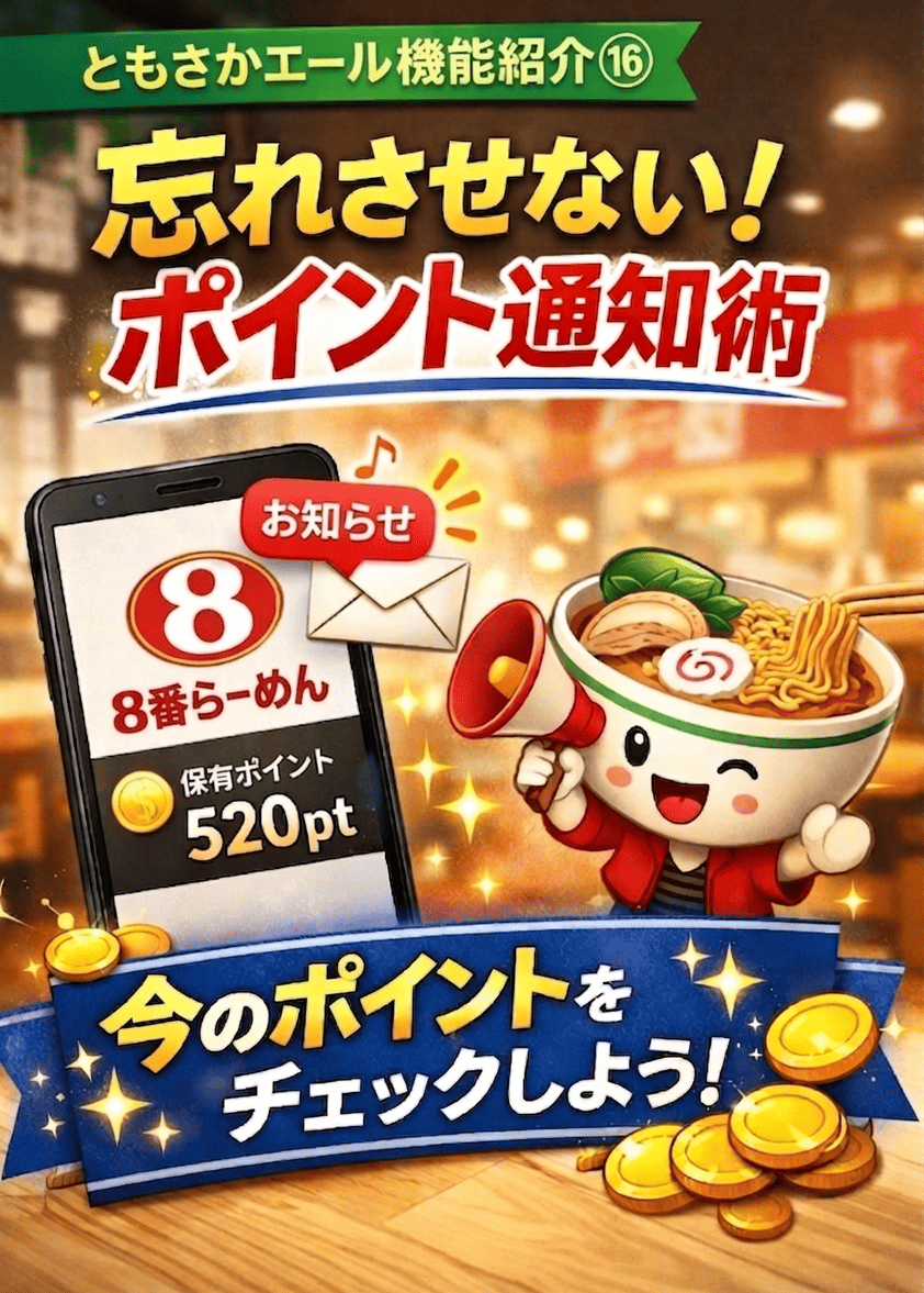 忘れさせないポイント通知術